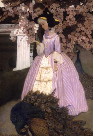 Couple with Peacocks