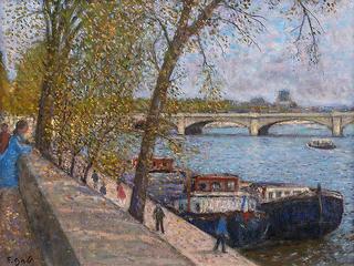Concorde Bridge in Springtime, Paris