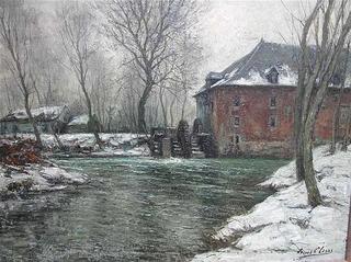 Watermill in Winter