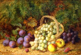 Still Life of Fruit and a Basket