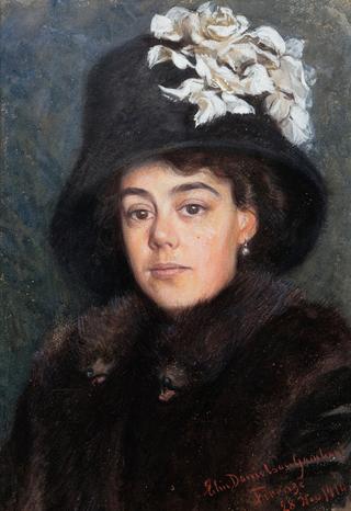 Young Woman Wearing Fur