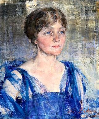 Portrait of a Woman in Blue