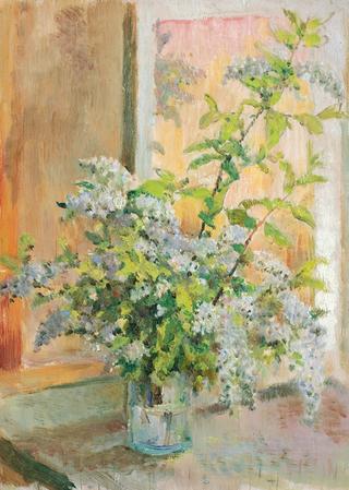 Bird Cherry on the Window