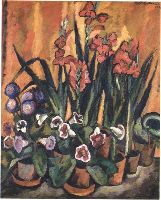 Gloxinias and Gladiolas