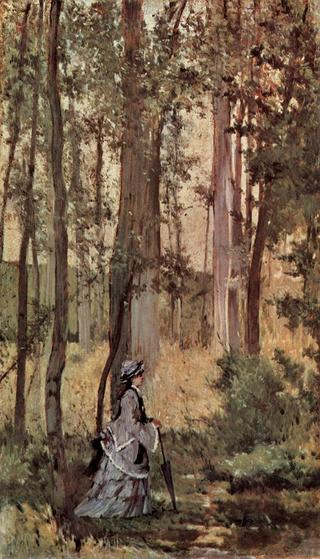 Woman in a Wood