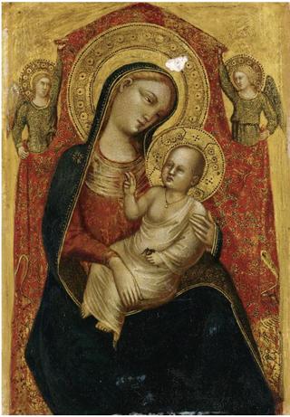 Madonna and Child with Two Angels