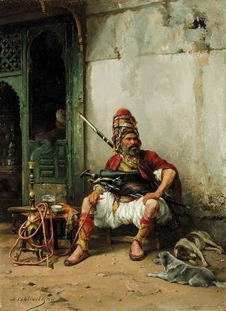 Bashi-Bazook with hookah