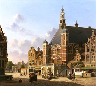 A Busy Town Square, Holland