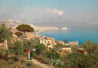View from Posilippo to the Bay of Naples