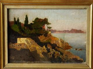 View of the Ligurian coast at Nervi