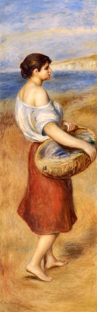 Girl with Basket of Fish