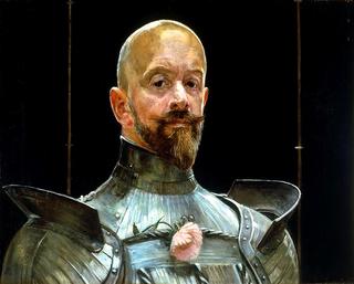 Self-portrait in armor