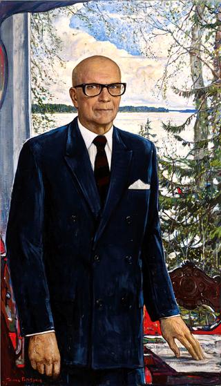 Portrait of Finnish President Urho Kaleva Kekkonen