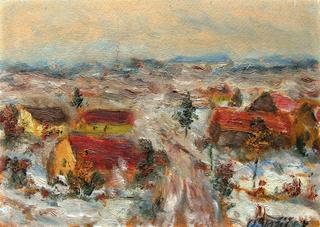 Winter in a Czech village