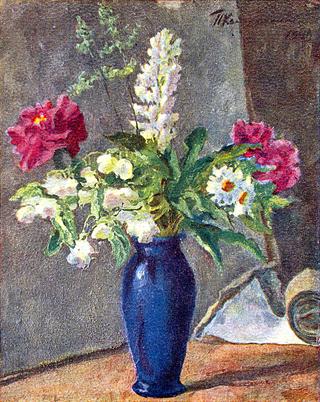 Blue vase