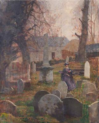 Woman in a Churchyard