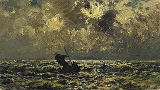 Chiemsee Fisherman, Stormy Water