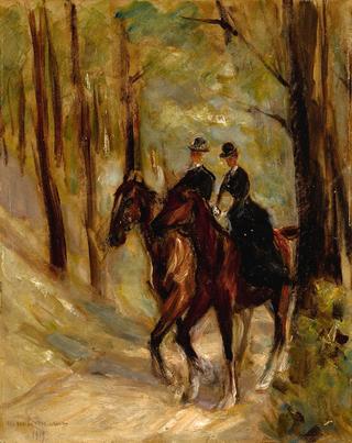 Two Riders in an Alley