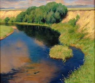Summer Landscape with River