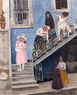 Women on the Staircase