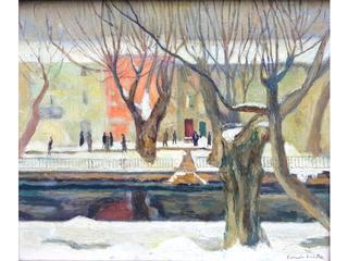 L'Isle sur Sorgue enneigée