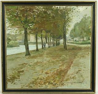 Strolling along the river, The Hague