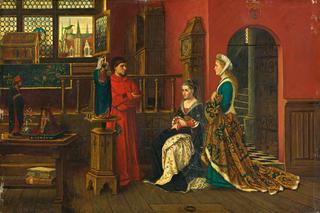 Queen with lady in waiting