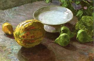 Still Life with Melon and Pears