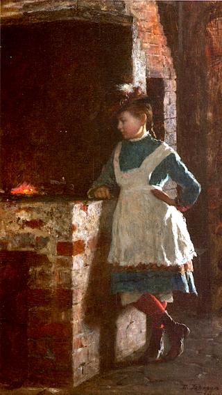 Girl by the Hearth