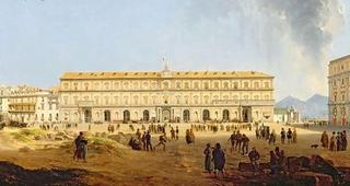 View of the Royal Palace, Naples