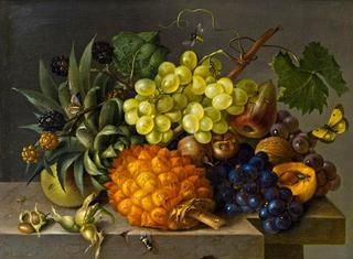 Still Life with Grapes and Pineapple