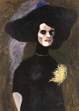 Lady with Chrysanthemum