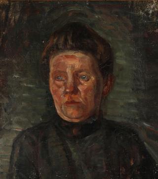 Portrait of a woman in black