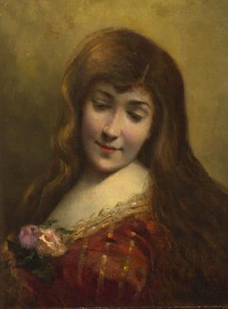 Young Woman with Rose Corsage