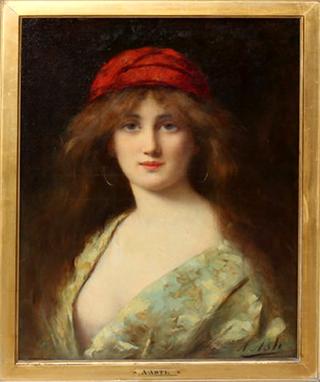 Young Woman with Rouge Cap