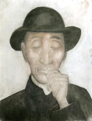 Portrait of Don B. with Hand