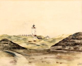 Dunes with Lighthouse