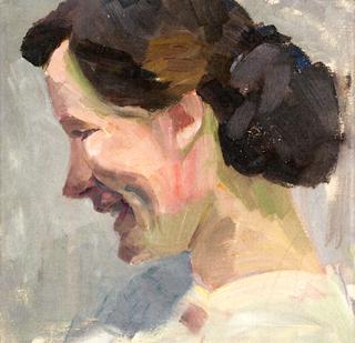 Portrait of Lotte Burk on Sylt