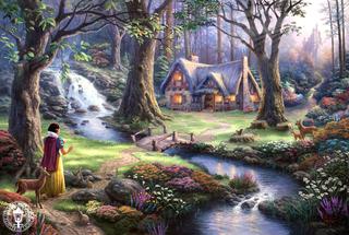 Snow White Discovers the Cottage