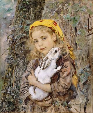 Girl with Rabbit