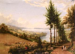 View of the Hudson from Horton's Road near Croton