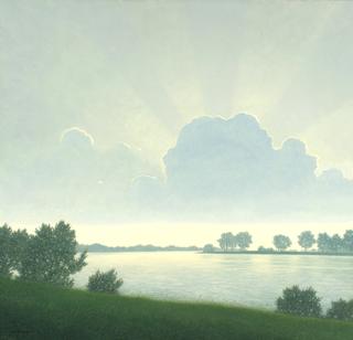 Morning atmosphere at Attersee