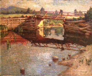 The Old Log Bridge