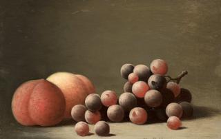 Still Life: Peaches and Grapes