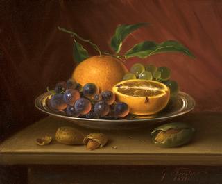Still Life with Fruit, Nuts, and Fruit Flies