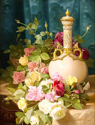 Still Life with Gilded Vase