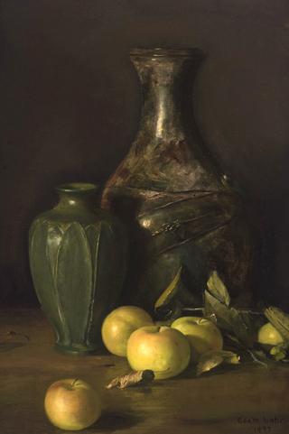 Apples and Two Vases