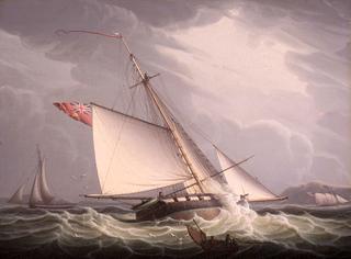 'Castle Edward' Capturing the American Schooner 'John & William'