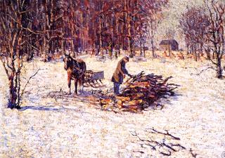 Gathering Wood in Winter