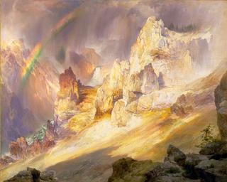黄石大峡谷上的彩虹